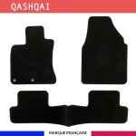 Tapis de voiture - nissan - qashqa (2007 - 2013) - 3 pices - antidrapant - sur mesure