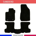 Tapis de voiture - sur mesure pour sandero (2013 - 2017) - 3 pices - tapis de sol antidrapant pour ...