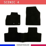 Tapis de sol voiture - sur mesure pour renault scenic 4 et grand scenic 4 (10 / 2016 - 12 / 2023) antid�rapant ...