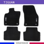 Tapis de voiture - sur mesure pour tiguan (ds 2016) - 4 pices - tapis de sol antidrapant pour automobile ...