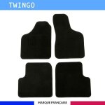 Tapis de sol voiture - sur mesure pour renault twingo (07 / 1998 - 06 / 2007) - moquette antid�rapante ...