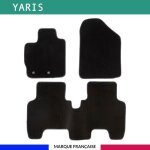 Tapis de voiture - sur mesure pour yaris (2005 - 2011) - 3 pi�ces - tapis de sol antid�rapant pour automobile ...