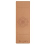 Tapis de yoga - hms - ym11 - tpe et li�ge - 182x61 cm - 6 mm d�paisseur
