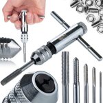 Taraud manuel m3?m8 ? acier tremp� filetage pr�cis m�tal bois plastique outil de filetage polyvalent