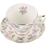 Tasse caf europenne avec soucoupe vintage en porcelaine anglaise motif floral service a cafe Tasse caf europenne avec soucoupe vintage en porcelaine anglaise motif floral service a cafe