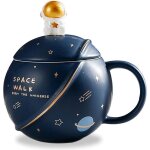 Tasse a cafe astronaute mug tasse a the avec couvercle et cuillre th et lait cadeau drle danniversaire ...