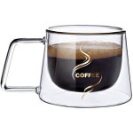 Tasses à café isolées à double paroitasses en verre cappuccinoavec poignéetasses à thé en verre à effet ... Tasses à café isolées à double paroitasses en verre cappuccinoavec poignéetasses à thé en verre à effet ...