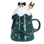 Tasse - cramique - nol - 500 ml - avec couvercle - avec cuillre