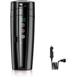 Tasse chauffante isotherme 400ml 12v / 24v - contrle intelligent temprature pour voiture / bureau (acier ...