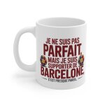 Tasse fc barcelone pas parfait mais supporter mug humoristique bar�a fan foot