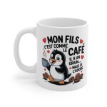 Tasse mon fils humoristique ? mug pingouin et café ? cadeau original enfant garçon famille drôle 325ml ... Tasse mon fils humoristique ? mug pingouin et café ? cadeau original enfant garçon famille drôle 325ml ...