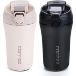 Tasses isothermes portables 2 thermos � caf� � emporter tasse de voyage isotherme 400 ml bouteille potto ...