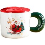 Tasses de nol - ulisem - lot de 4 - cramique - avec couvercle et cuillre