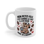 Tasse mon petit - fils ours ? mug dr�le et mignon avec caf� ? cadeau enfant gar�on famille original 325ml ...