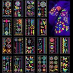 Tatouage ephemere 20 feuilles tatouage fluo reaction � la lumiere noire uv neon tatouage ephemere femme ...