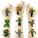 Tatouage minec - raft6 feuilles de tatouages temporaires pour enfants garçons et filles de fête danniversaire ... Tatouage minec - raft6 feuilles de tatouages temporaires pour enfants garçons et filles de fête danniversaire ...