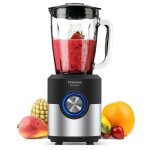 Taurus amazing ? blender 1600 w bol verre 175 l turbo 6 lames inox broie glace led compatible lave - ...