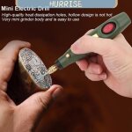 Tbest mini sculpteur mini perceuse �lectrique broyeur graveur rotatif kit doutils de sculpture sur bricolage ...