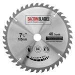 Tct18540t20b tct lame de scie circulaire 185 mm x 40 t x 20 mm al�sage 16 mm pour evolution bosch makita ...