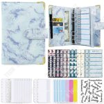 Carnet  feuillets mobiles - tech discount - a6 - cuir pu - marbr - 51 pouces x 74 pouces