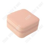 Bo�te � bijoux - tech discount - portable - cuir pu - rose - multifonctionnelle