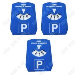 Disque de stationnement - tech discount - 3 pcs - bleu - 154x124x08 cm - durable