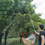 Pulvrisateur - td - 50 - 250cm - acier inoxydable - rampe tlescopique - jardinage