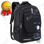 Sac  dos ordinateur 17 pouces - td - tanche - port de charge usb - mixte - noir