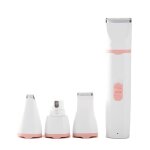 Tondeuse pour animaux - td - 4 en 1 - silencieuse - rechargeable usb - ttes de coupe multiples