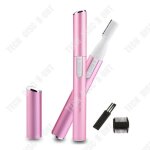Tondeuse à sourcils - tech discount - Électrique - rose - lame en acier - multifonctionnelle Tondeuse à sourcils - tech discount - Électrique - rose - lame en acier - multifonctionnelle