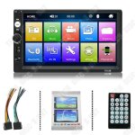 Lecteur mp5 voiture - td - 7 pouces - bluetooth - camra de recul - 12v