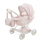 Teamson kids poussette landau pour poupe polka dot princess rose