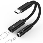 Techta adaptateur usb c jack 3. 5mm avec charge rapide 2 en 1 type c pd charge adaptateur usb c vers ...