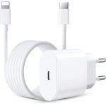 Techta chargeur rapide pour i phone20w usb c chargeur avec 2m c�ble compatible pour i phone 14 / plus ...