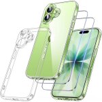 Techta coque pour iphone 17 avec 2 verre tremp�] �tui dos pc rigide hybrid antichoc housse - transparent ...