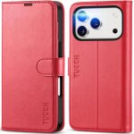 Techta coque pour iphone 17 pro porte - carte etui portefeuille anti - choc housse clapet folio fermeture ...
