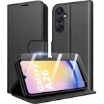 Techta coque pour samsung galaxy a26 5g [fermeture magnetique � rabat] [housse portefeuille] + 1x [verre ...