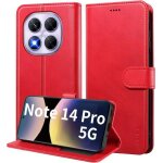 Techta coque pour xiaomi redmi note 14 pro 5g / note 14 pro + 5g / poco x7 5g housse clapet protection ...