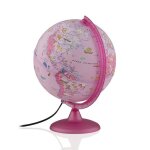 Tecnodidattica - globe terrestre pink zoo lumineux 25 cm illustré Tecnodidattica - globe terrestre pink zoo lumineux 25 cm illustré