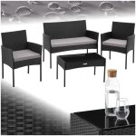 Salon de jardin - tectake - ensemble détente dextérieur palese 4 places en rotin 2 fauteuils et 1 canapé ... Salon de jardin - tectake - ensemble détente dextérieur palese 4 places en rotin 2 fauteuils et 1 canapé ...