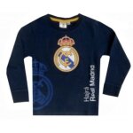 Tee - shirt enfant real madrid manches longues ? officiel - taille 4 ans - - bleu