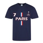 Tee - shirt foot enfant paris 1 toile ? bleu marine (produit gnrique) - - bleu