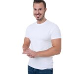 Tee shirt guess homme blanc slim fit