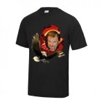 Tee shirt johnny halliday aigle noir - - noir
