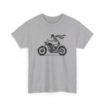 Tee shirt moto squelette ide cadeau motard pour homme et femme : couleur - sport grey taille - m