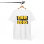 Tee shirt the boss ide cadeau pour homme t shirt : couleur - white taille - m