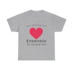 Tee shirt unisex coeur ensemble on va plus loin ide cadeau amour love homme / femme : couleur - sport ...