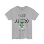 Tee shirt unisex mode apéro activé idée cadeau humour drôle amusant homme / femme : couleur - sport grey ... Tee shirt unisex mode apéro activé idée cadeau humour drôle amusant homme / femme : couleur - sport grey ...