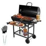Barbecue  charbon teeno grill xxl  charbon avec couvercle thermomtretiroir  cendresgants anti - brlures ...