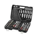 Teeno coffret douille de 1 / 4 3 / 8 et 1 / 2 cr - v 216 pices coffret de douille et embouts outillage ...